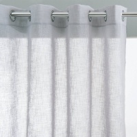 Занавеска С эффектом льна с люверсами Nyong 350 x 140 см серый LA REDOUTE INTERIEURS  фото, kupilegko.ru